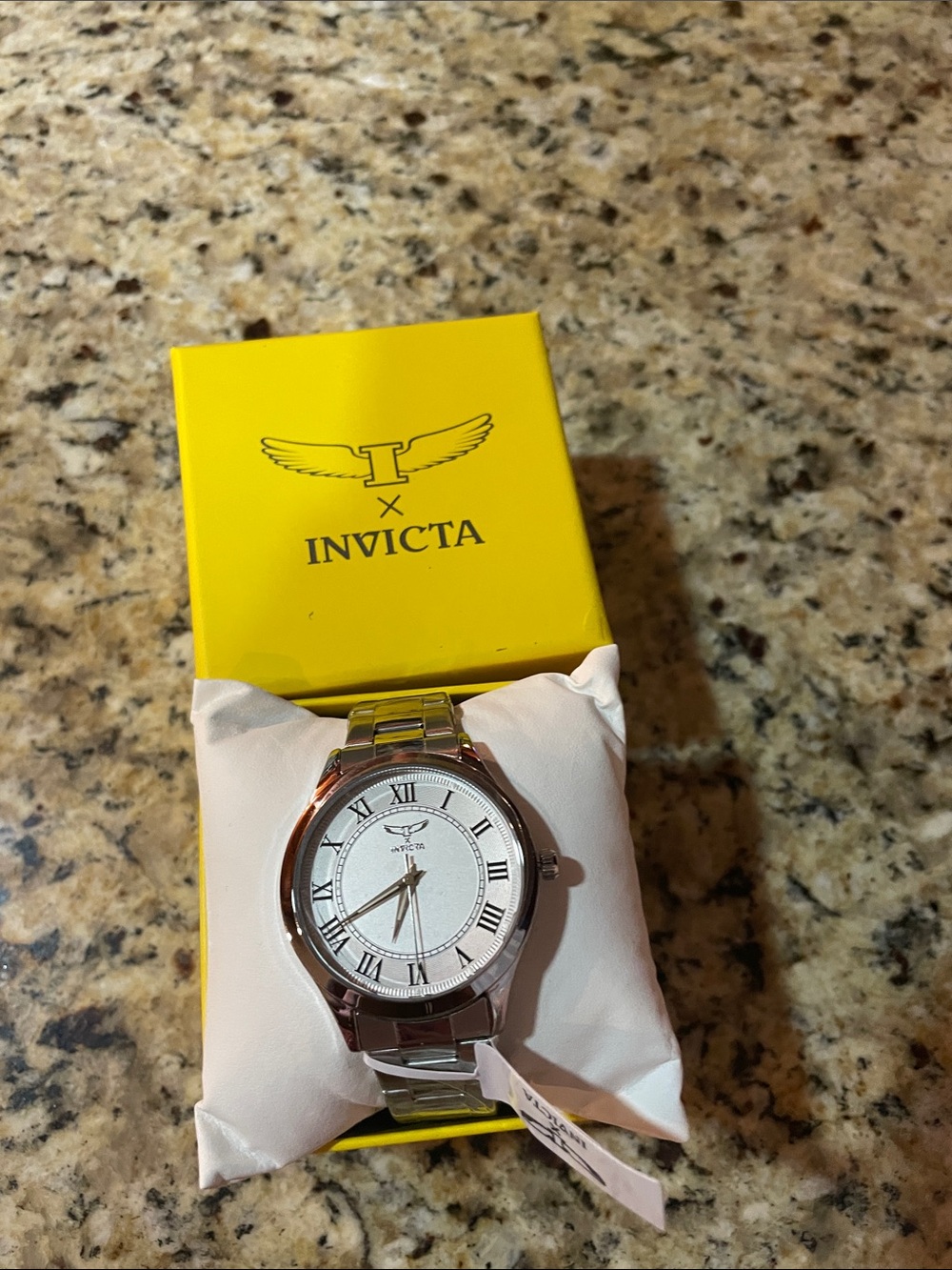 Invicta Specialty Men’s Silver Stainless Steel Watch with Roman Numerals